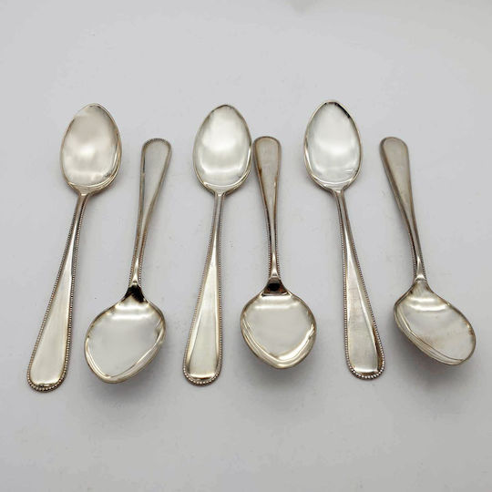 Savvas Design Μεταλλικά Ασημί 14cm ΚΟΥ00052 6τμχ