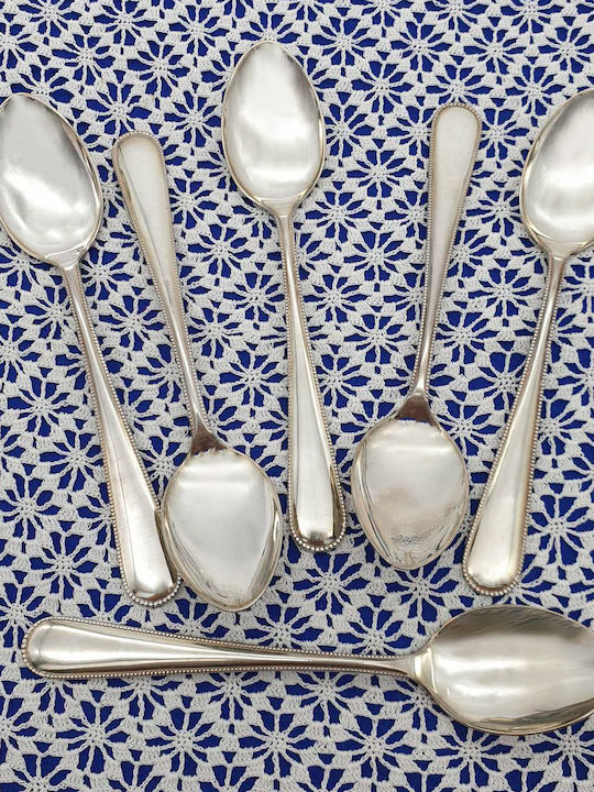 Savvas Design Set de Linguri Metalice Argintiu 14cm 6buc