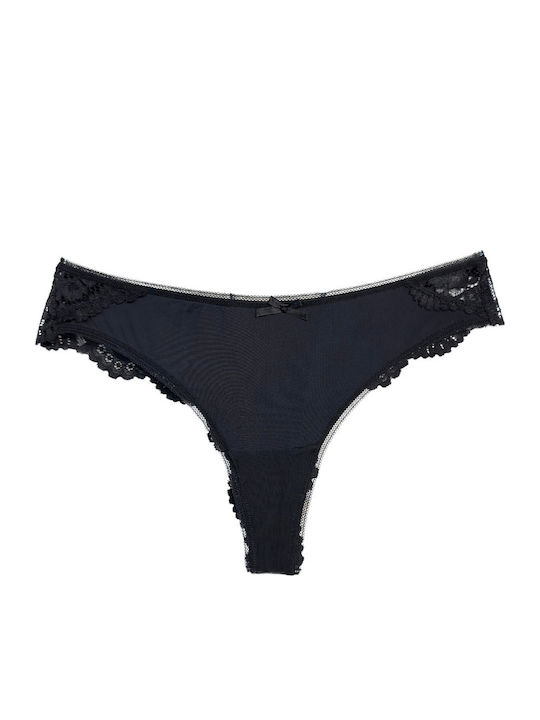 Women's Brazil with Lace Black