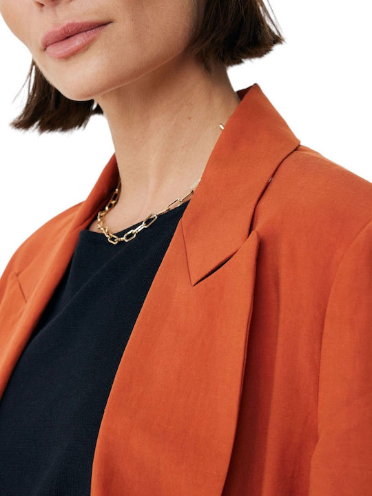 Mexx Long Women's Blazer Orange