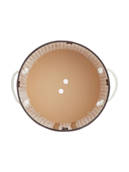Relaxdays Wäschekorb Bamboo 65lt mit Deckel Beige