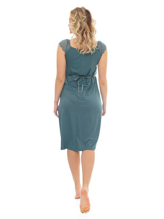 Monamise Nightgown Maternity & Nursing Green
