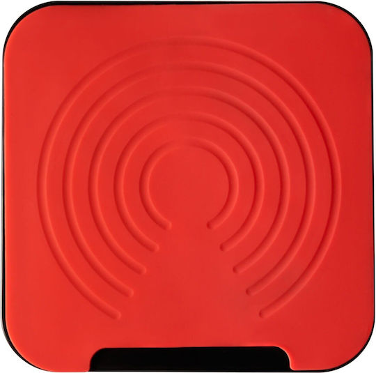 Mozos Speaker Stands in Black / Red Color
