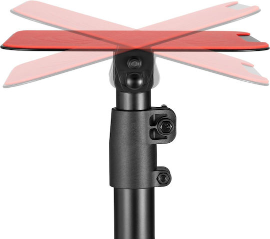 Mozos Speaker Stands in Black / Red Color