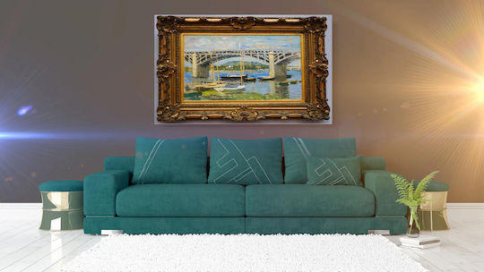 Claude Monet.- Le Pont D'argenteuil.jpg Картина на Платно 65x40см