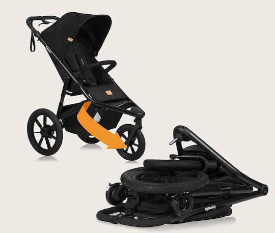 Lionelo Azura Baby Stroller Suitable from 6+ Months Black Onyx