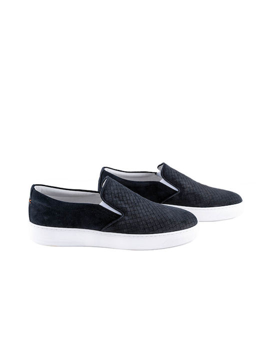 Perlamoda Men's Slip-Ons Black