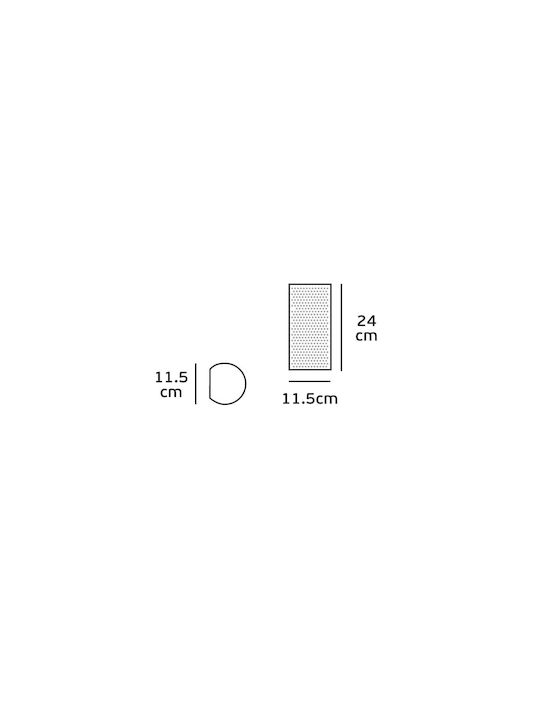 VK Lighting Φωτιστικό Τοίχου Λευκό 11.5x24εκ. VK Lighting Φωτιστικό Τοίχου Λευκό 11.5x24εκ.