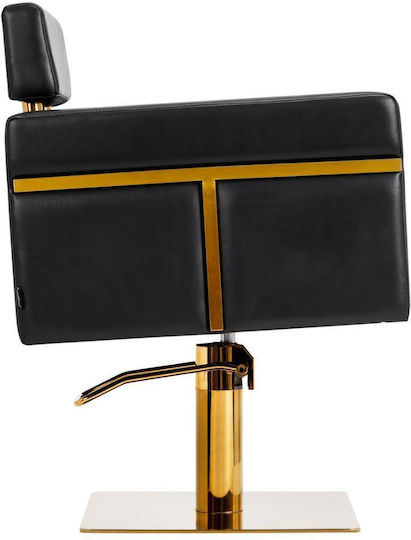 Exquisite Lux Hair Salon Chair Black with Adjustable Height and Hydraulic Lifting