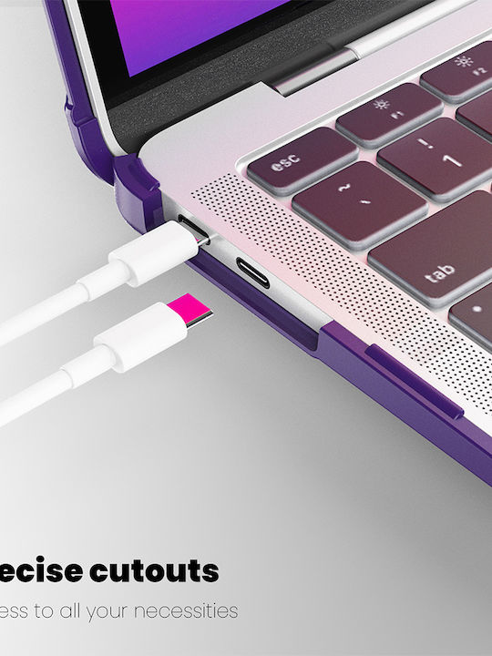 Sonique Icy Laptoptasche Für Laptop 13" Apple MacBook Pro 13'' 2018/2020/2022 In Lila Farbe