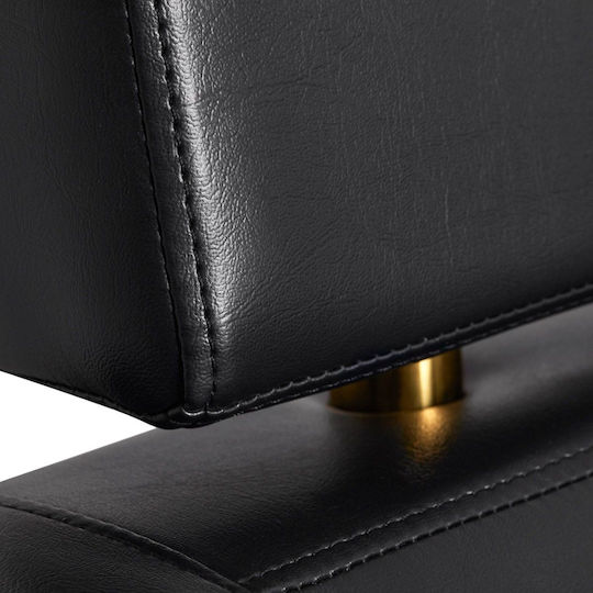 Exquisite Lux Hair Salon Chair Black with Adjustable Height and Hydraulic Lifting