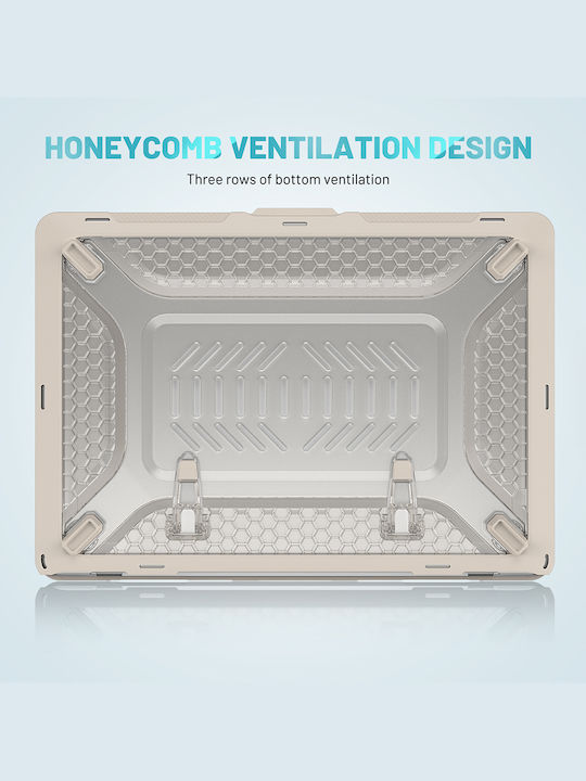 Sonique Icy Guardian Laptoptasche Für Laptop 13,6" Apple MacBook Air 13,6'' 2022 In Beiger Farbe