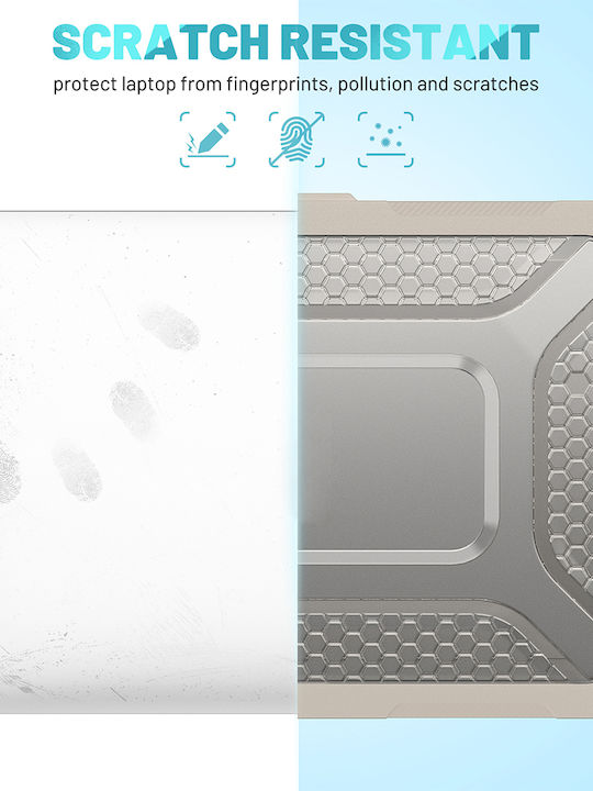 Sonique Icy Guardian Laptoptasche Für Laptop 13,6" Apple MacBook Air 13,6'' 2022 In Beiger Farbe