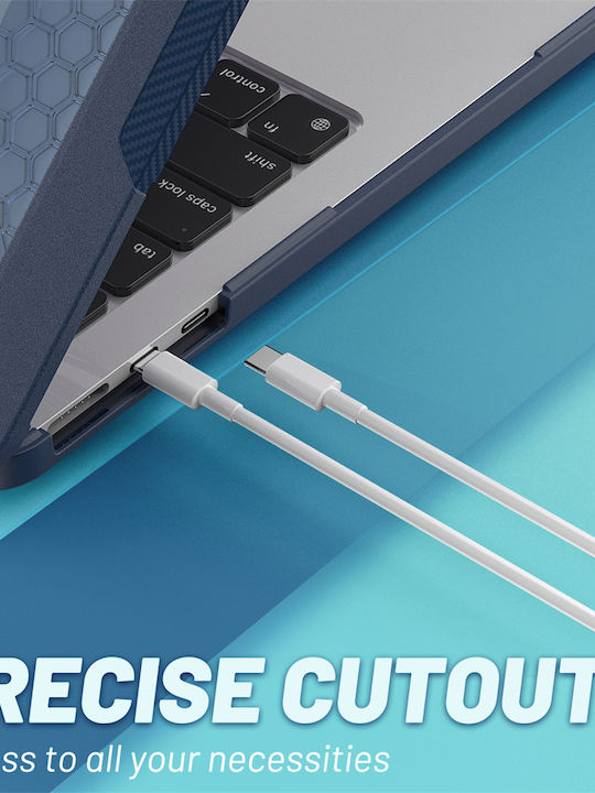 Sonique Icy Guardian Θήκη για Laptop 13.6" Apple MacBook Air 13.6'' 2022 σε Μπλε χρώμα