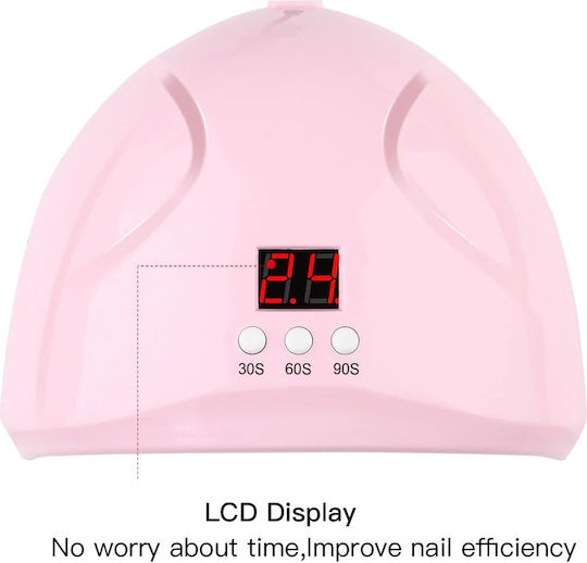 Mini Nageltrockner LED 36W Rosa