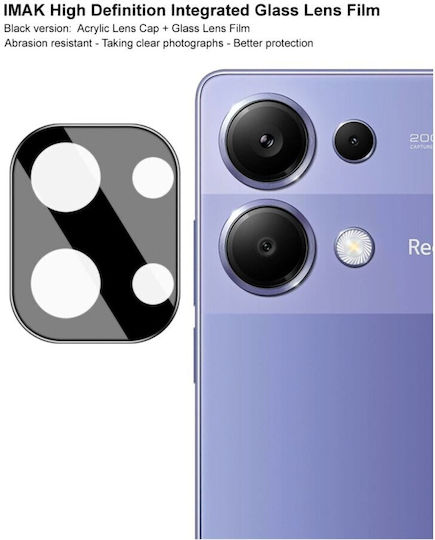 Προστασία Κάμερας Tempered Glass Μαύρο για το Redmi Note 13 4G