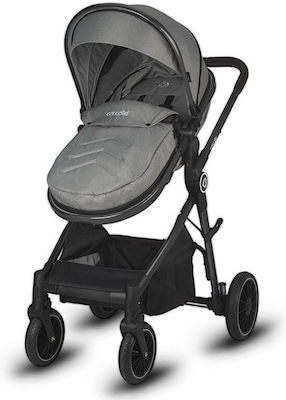 Smart Baby Ago Adjustable 3 in 1 Baby Stroller Suitable for Newborn Neutral Grey