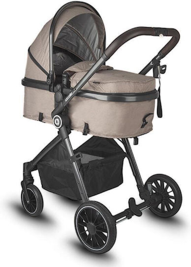 Smart Baby Ago Verstellbar 3 in 1 Baby Kinderwagen Geeignet für Neugeborene Dessert Taupe