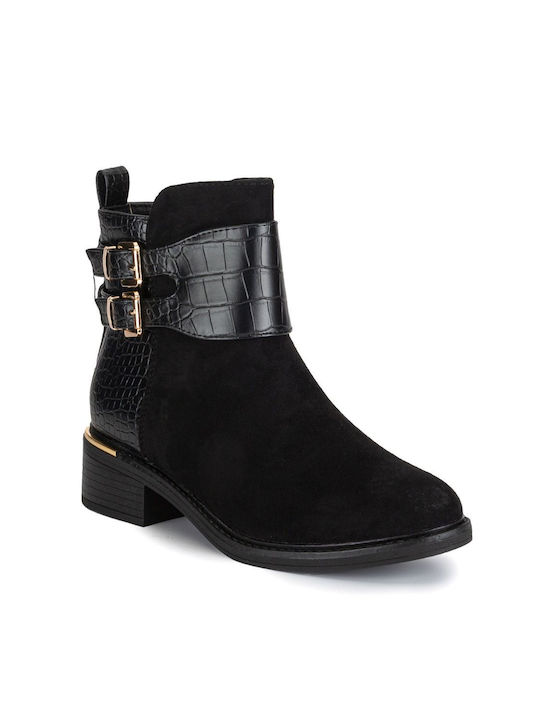 Low Ankle Boots Black Color