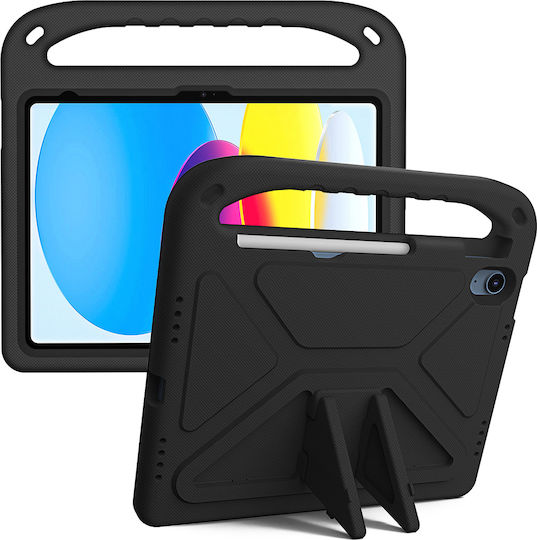 Sonique Jazzy Umschlag Rückseite für Kinder Schwarz iPad 2022 10,9 Zoll