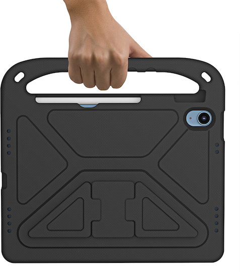 Sonique Jazzy Umschlag Rückseite für Kinder Schwarz iPad 2022 10,9 Zoll