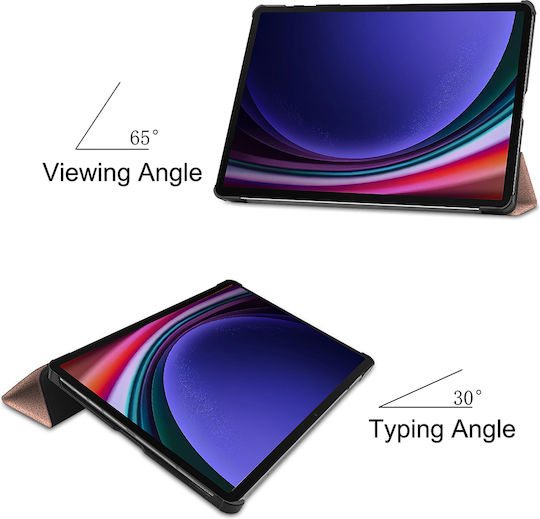 Sonique Flip Cover Ανθεκτική Ροζ Χρυσή (Galaxy Tab S9+ / Galaxy Tab S10+)