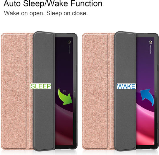 Sonique Flip Cover Ανθεκτική Ροζ Χρυσή (Lenovo Tab P11 2nd Gen 11.5)