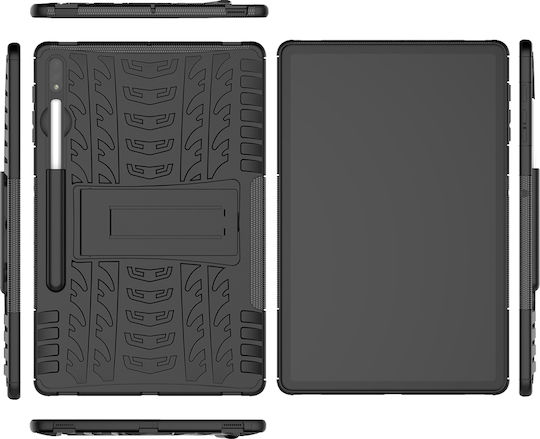 Калъф За Таблет Sonique Defender Samsung Galaxy Tab S9+ 12.4" Galaxy Tabs10+ 12.4" Galaxy S9 Fe+ 12.4" Черен