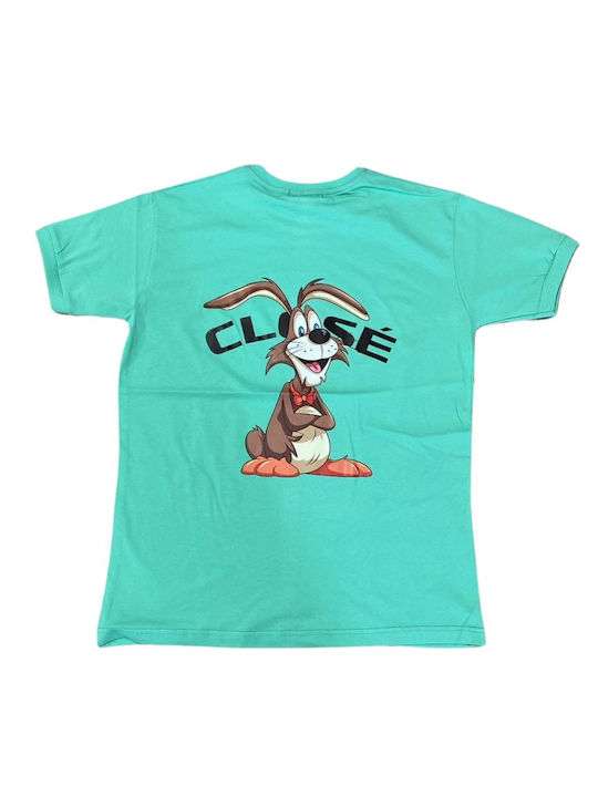 Close Society Tricou Albastru Bumbac