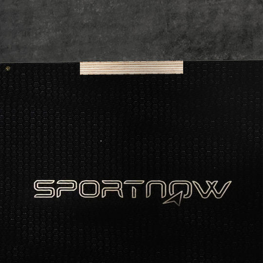 Sportnow Plyometric Jump Box 3 Ύψη Αντιολισθητικό Ξύλο 61-51-41cm Μαύρο