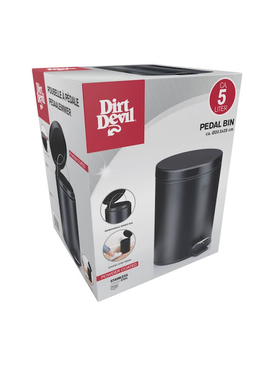 Dirt Devil Kunststoff Badezimmer Mülleimer 5Es Schwarz