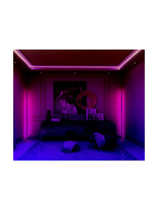 Mozos LED Stehleuchte H140cm. mit RGB Licht Schwarz