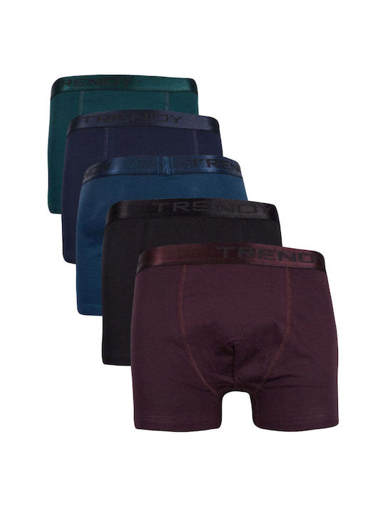 Trendy Men's Boxers Multicolour 5Pack