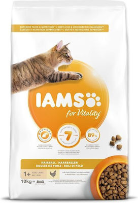 Iams Cat Adult Hairball Chicken 10kg