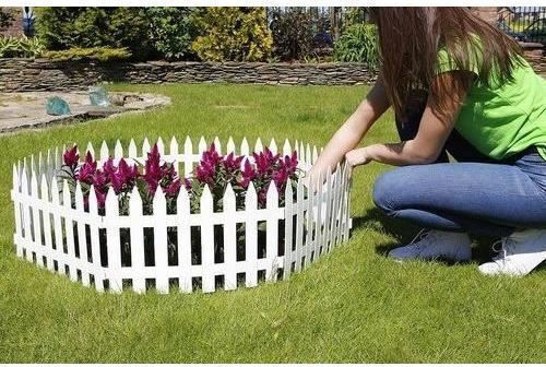 Artool Grile Din Plastic Pentru Garduri Alb 35cm x 3.2m 7 Bucăți