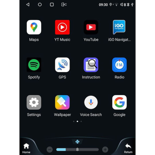 Lenovo Car Audio System for Ford Fiesta 2008-2017 (Bluetooth/USB/WiFi/GPS/Apple-Carplay/Android-Auto) with Touch Screen 9.7"
