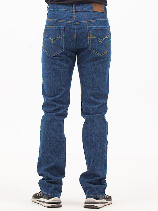 Men's Jeans Pants Elastic Blue