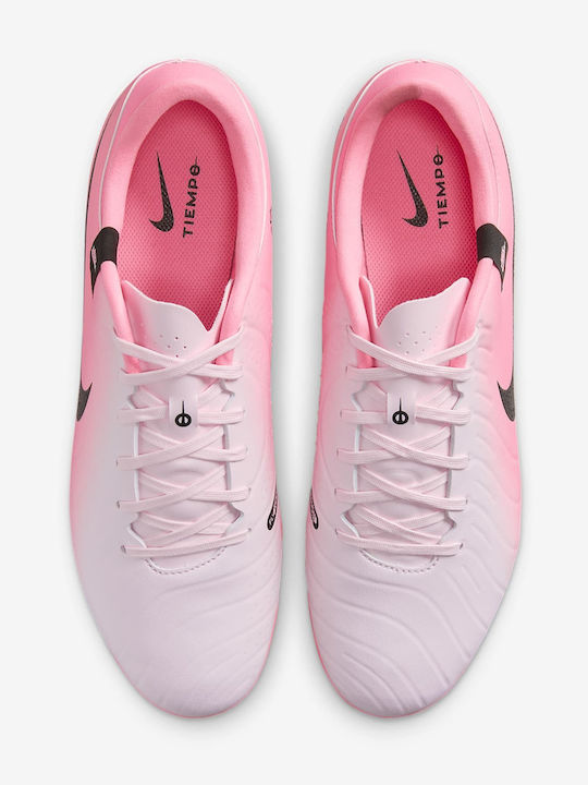 Nike Tiempo Legend 10 Academy Футболни Обувки с Бутони Бяло / Ярко Малиново / Черно