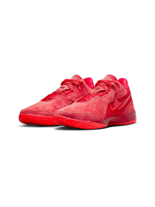 Nike LeBron NXXT Gen AMPD Low Basketball Shoes University Red / Bright Crimson