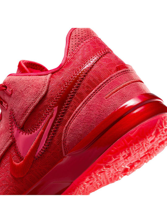 LeBron NXXT Gen AMPD Low Basketball Shoes University Red / Bright Crimson