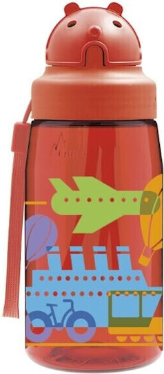 Laken Παιδικό Παγούρι Πλαστικό με Καλαμάκι Non Spill Traffic Tritan 450ml