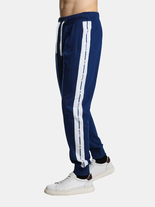 Paco & Co Men's Sweatpants with Rubber Blue