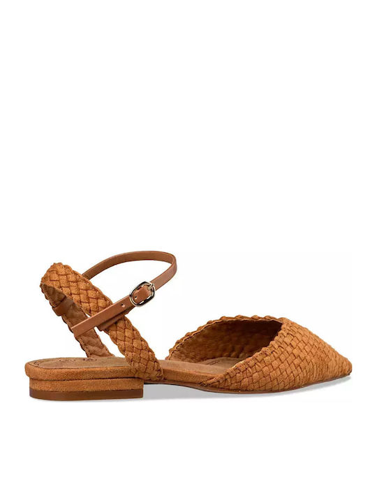 Envie Shoes Damen Ballerinas Slingback Braune