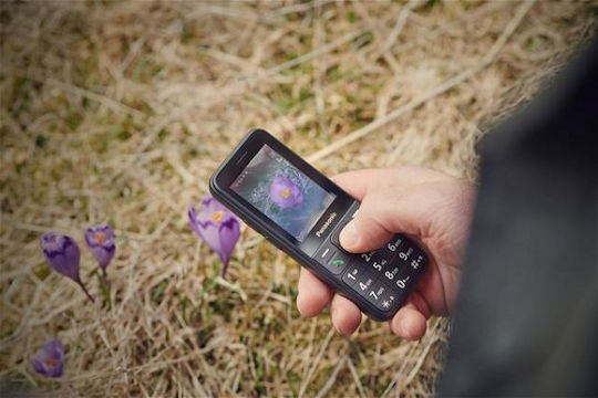 Panasonic KX-TF200 Single SIM Κινητό με Κουμπιά Μαύρο