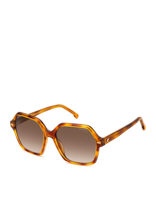 Carrera Women's Sunglasses with Brown Tartaruga Horn-Rimmed Frame and Grey Gradient Lenses 3026/S 086HA
