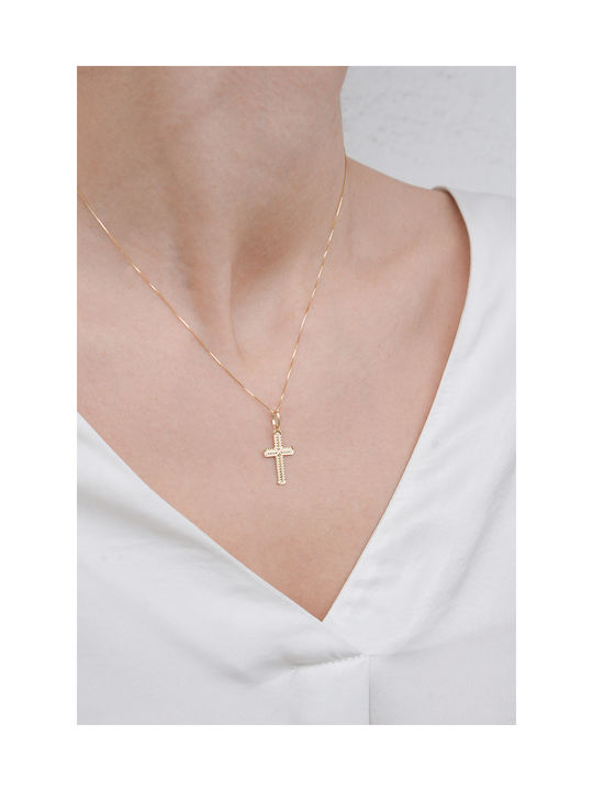 Kritsimis Gold Cross 14K with Chain