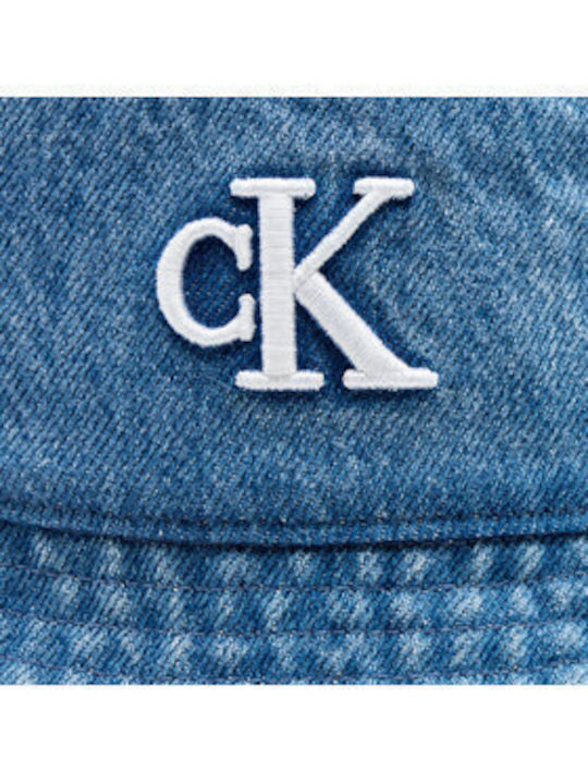 Calvin Klein Frauen Stoff Hut Eimer Blau