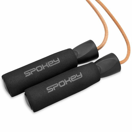 Spokey Quick Skip Σχοινάκι Ταχύτητας με Βάρος Μαύρο με Ρυθμιζόμενο Μήκος
