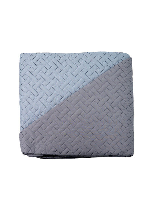 Sidirela Κουβερλί Μονό Microfiber Grey 150x220cm