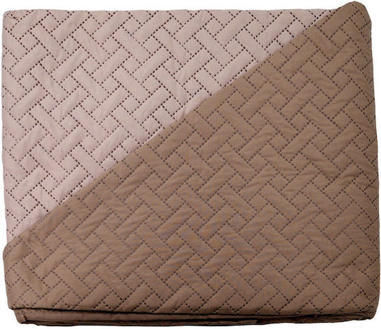 Sidirela Κουβερλί Υπέρδιπλο Beige 220x230cm